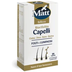 Matt Biorifoltin Capelli integratore per rinforzare e nutrire i capelli 30 capsule