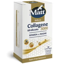 Matt Collagene Idrolizzato 3000 per Pelle Giovane e Luminosa 10 Bustine