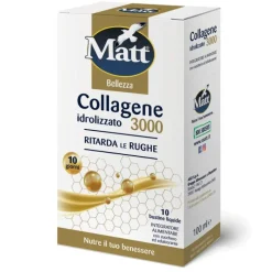 Matt Collagene Idrolizzato 3000 per Pelle Giovane e Luminosa 10 Bustine