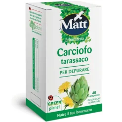 Matt Erboristeria Carciofo Tarassaco depurativo e digestivo 40 compresse