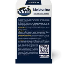 Matt Melatonina integratore per sonno e jet lag 80 compresse
