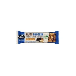 Matt Nuts Protein Barretta Arachidi/Cioccolato/Mandorle snack proteico per sportivi 38g