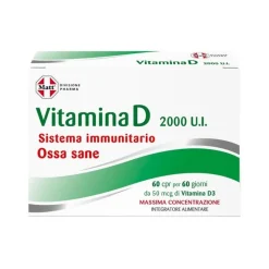 Matt Pharma Vitamina D Integratore per Ossa, Immunità e Muscoli 60 Compresse
