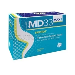 MD33 S Max Integratore con Fermenti Lattici per Over 60 Confezione Risparmio 21 Bustine