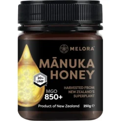 Melora Miele di Manuka Originale Nuova Zelanda 850 MGO 250gr