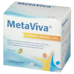 Metagenics Metaviva Integratore con Magnesio Potassio e Vitamina C 20 Bustine