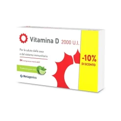 Metagenics Vitamina D2000 Ui per Ossa e Sistema Immunitario 84 Compresse Masticabili