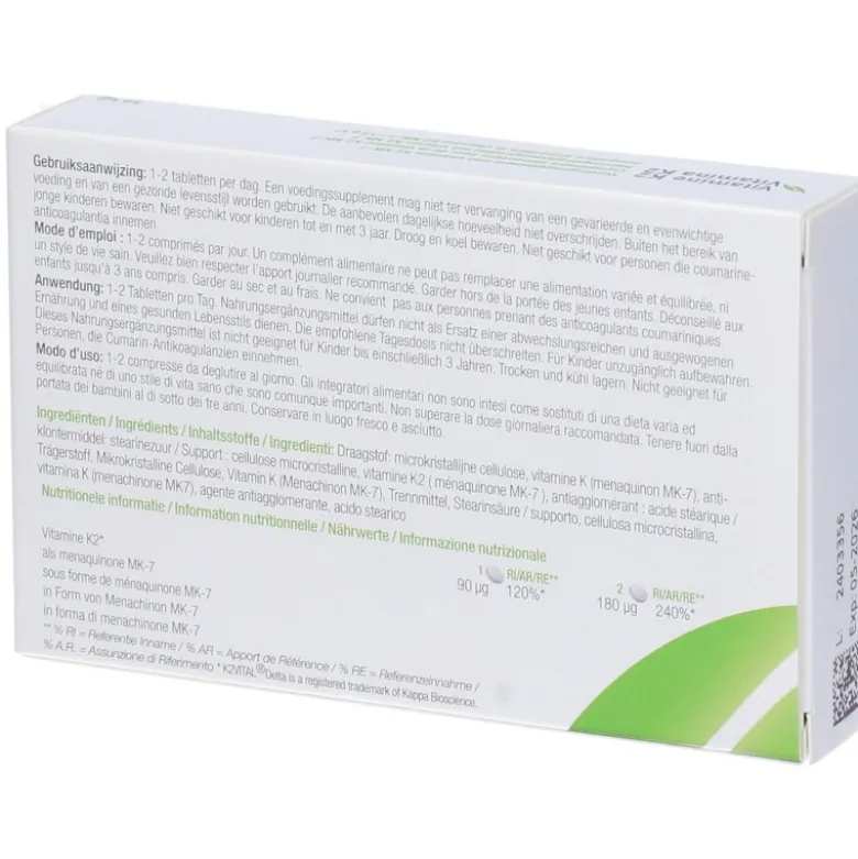 Metagenics Vitamina K2 Integratore per Ossa 56 Compresse