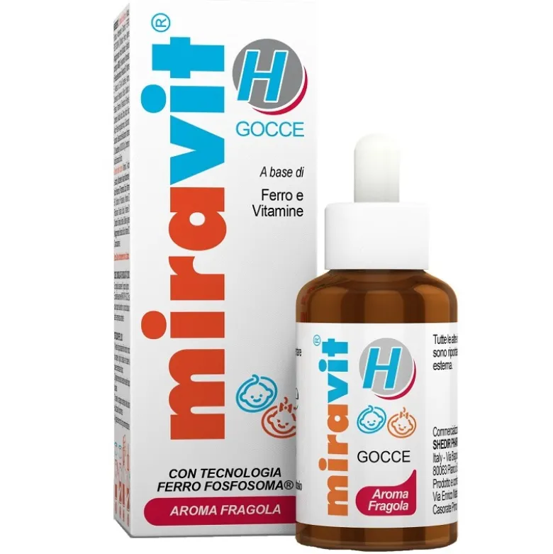 Miravit H Gocce Ferro e Vitamine Fragola 15 ml