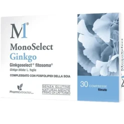 Monoselect Ginkgo Integratore per Circolazione e Memoria 30 Compresse