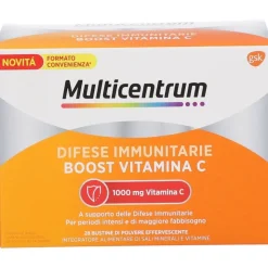 Multicentrum Difese Immunitarie Integratore di Vitamina C Formato Convenienza 28 Bustine