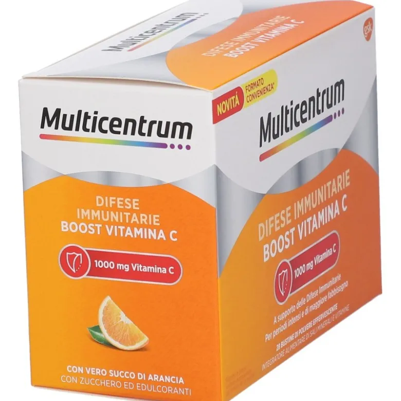 Multicentrum Difese Immunitarie Integratore di Vitamina C Formato Convenienza 28 Bustine