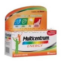 Multicentrum Energy Integratore Multivitaminico Multiminerale 60 Compresse