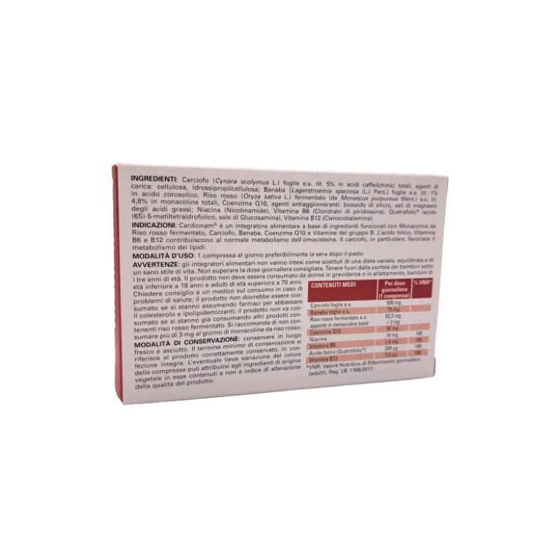 Named Cardionam Integratore per il Colesterolo 30 Compresse