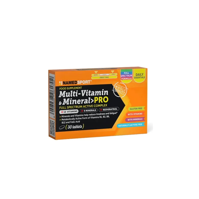 Named Sport Multi Vitamin e Mineral Integratore Multivitaminico 30 Compresse