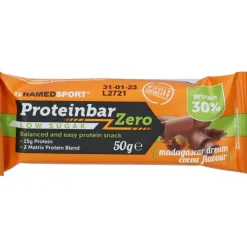 Named Sport ProteinBar Zero Zuccheri Barretta Gusto Cacao Madagascar 50 g