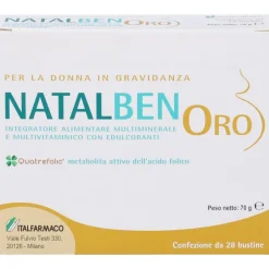 Natalben Oro Integratore Vitamine e Minerali per Gravidanza 28 Bustine