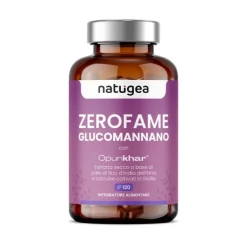 Natugea Glucomannano Zero Fame Integratore per Controllo del Peso 120 Compresse
