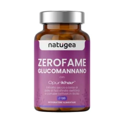 Natugea Glucomannano Zero Fame Integratore per Controllo del Peso 120 Compresse