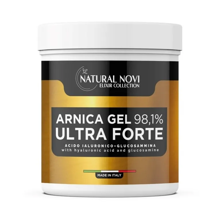 Natural Novi Arnica Gel 98,1% Ultra Forte per Sollievo Muscolare e Articolare 550ml