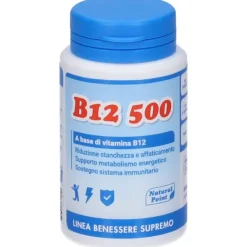 Natural Point B12 500 Cianocobalamina Integratore Ricostituente 100 Capsule Vegetali