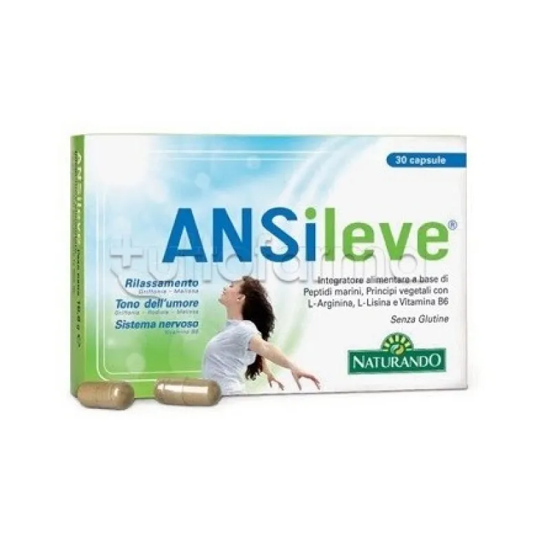 Naturando Ansileve Integratore per Benessere Mentale 30 Capsule