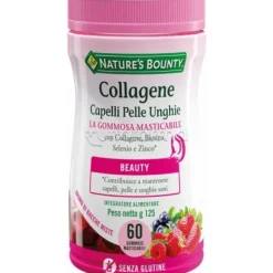 Nature's Bounty Collagene Capelli Pelle Unghie Integratore 60 Gommose Masticabili