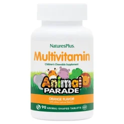 Natures Plus Animal Parade Integratore Multivitaminico Gusto Arancia per Bambini 90 Masticabili