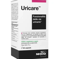 NHCO Uricare Integratore per Cistite e Vie Urinarie 84 Capsule