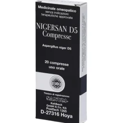 Nigersan D5 Sanum Rimedio Omeopatico 20 Compresse