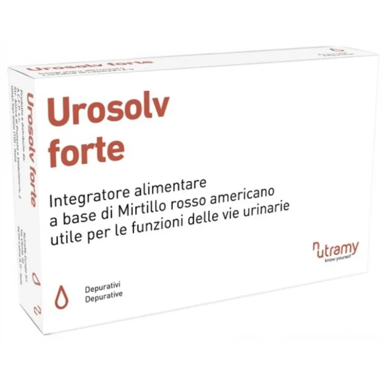 Nutramy Urosolv Forte Integratore Alimentare per le Vie Urinarie 10 Capsule