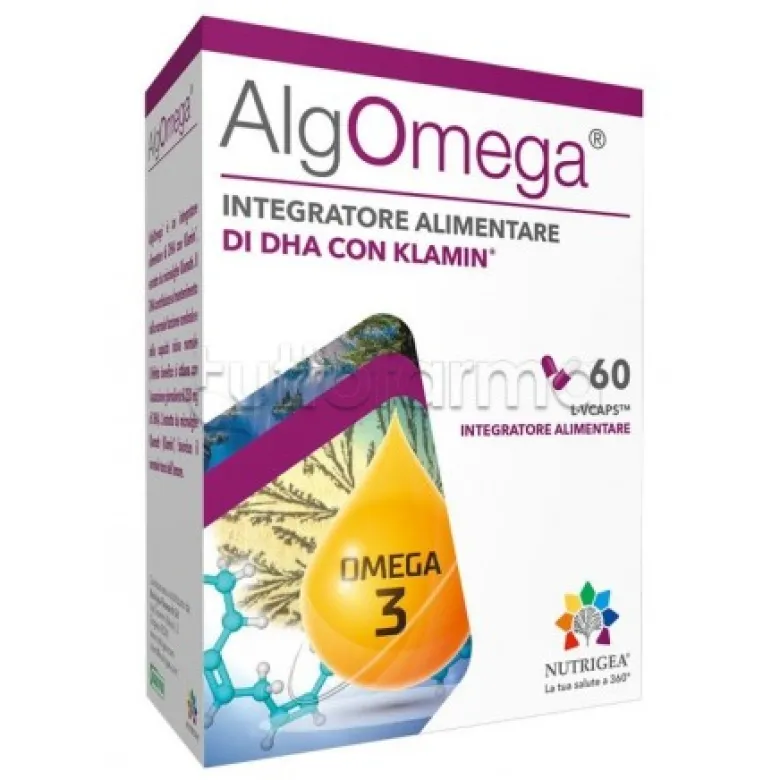 Nutrigea AlgOmega Integratore per Benessere Cardiovascolare 60 Capsule