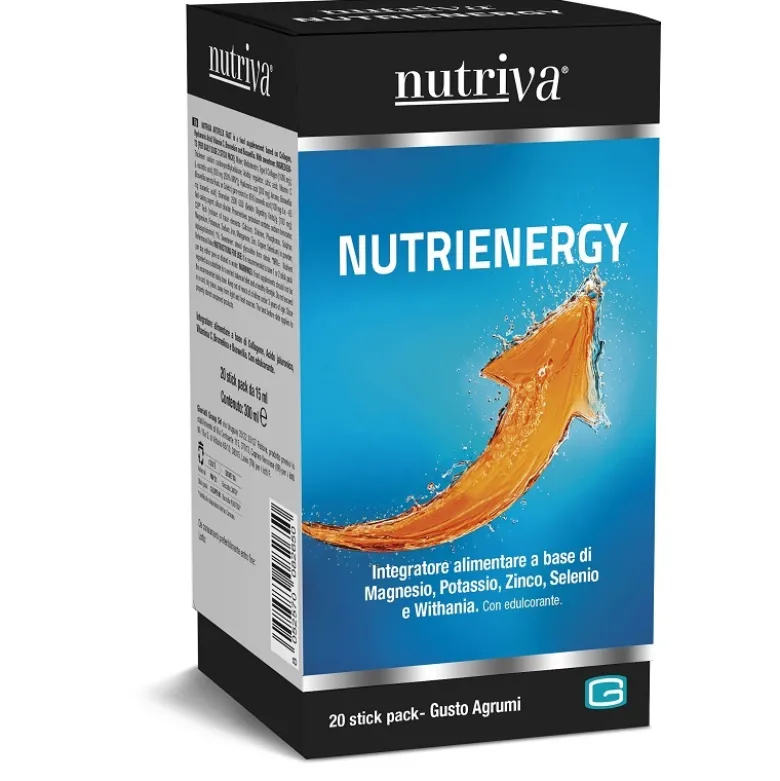 Nutriva Nutrienergy Integratore Anti Stanchezza 20 Stick