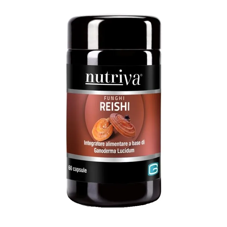 Nutriva Reishi Integratore per Difese Immunitarie 60 Capsule