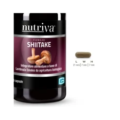 Nutriva Shitake per Sistema Immunitario 60 Capsule + CONFEZIONE OMAGGIO
