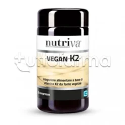 Nutriva Vegan K2 Integratore di Vitamina K 30 Compresse
