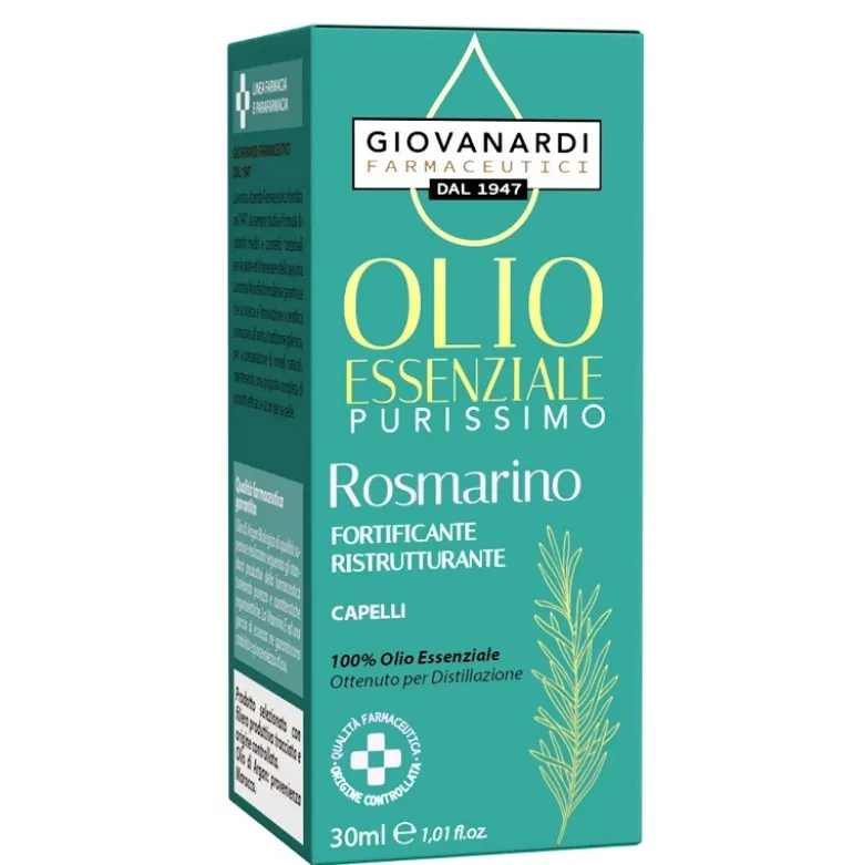 Olio Essenziale Purissimo Rosmarino per Capelli Anticaduta 30 ml
