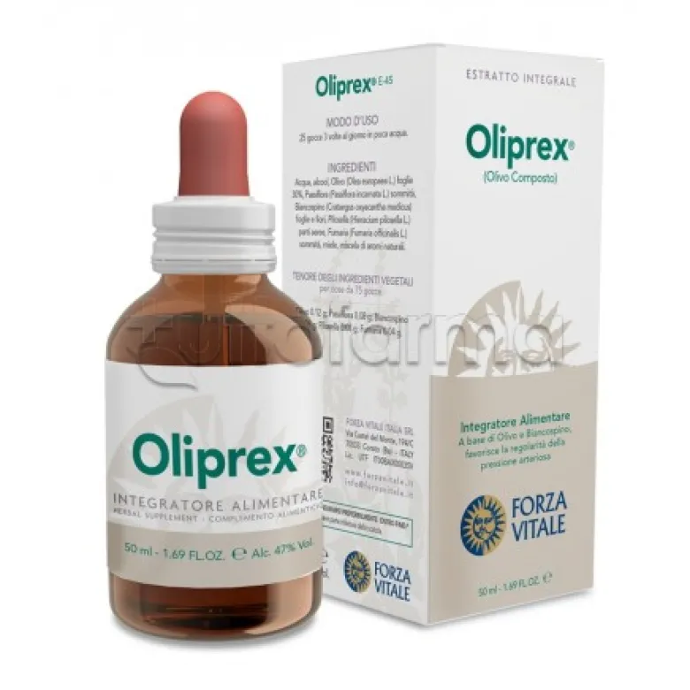 Oliprex Integratore per Sistema Cardiocircolatorio Gocce per Pressione e Cuore 50 ml