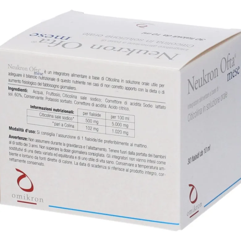 Omikron Neukron Ofta Mese Integratore per Vista e Occhi 30 Fiale da 10ml
