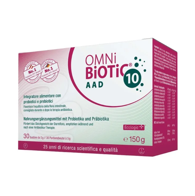 OMNi-BiOTiC 10 AAD per Equilibrio Flora Intestinale 30 Bustine da 5 g