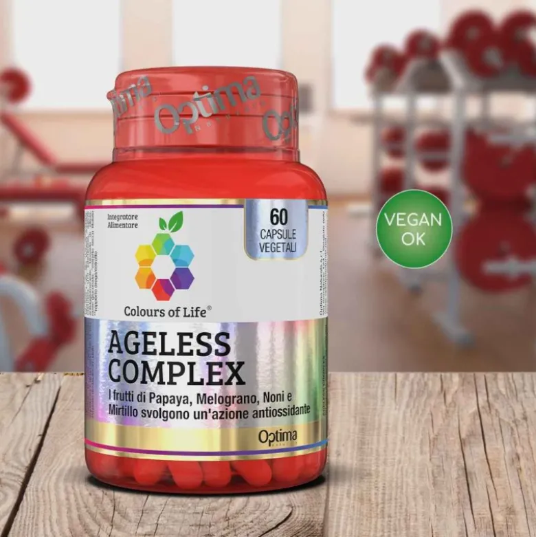 Optima Naturals Ageless Complex Integratore Antiossidante 60 Capsule Vegetali