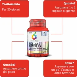 Optima Naturals Ageless Complex Integratore Antiossidante 60 Capsule Vegetali