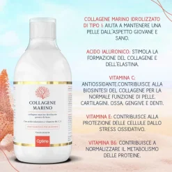 Optima Naturals Collagene Marino Idrolizzato Ossa e Articolazioni Forti 500ml