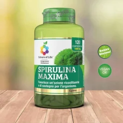 Optima Naturals Colours Of Life Spirulina Maxima Integratore per Stress 120 Compresse