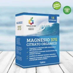 Optima Naturals Colours Of Life Magnesio 375 Integratore per Stanchezza 14 Stick