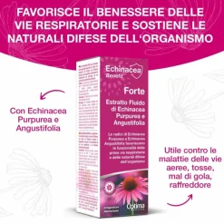 Optima Naturals Echinacea Estratto Forte Gocce Integratore Per Le Vie Respiratorie 50ml