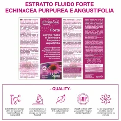 Optima Naturals Echinacea Estratto Forte Gocce Integratore Per Le Vie Respiratorie 50ml