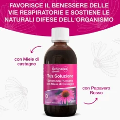 Optima Naturals Echinacea Tus Soluzione Integratore per Vie Respiratorie 200ml