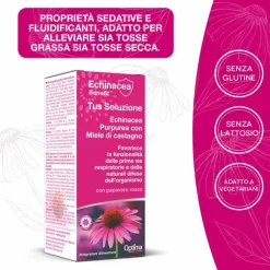 Optima Naturals Echinacea Tus Soluzione Integratore per Vie Respiratorie 200ml
