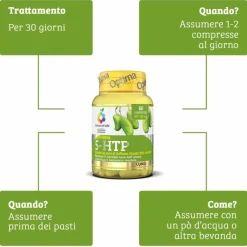 Optima Naturals Griffonia 5-HTTP Mente 60 Compresse 600mg